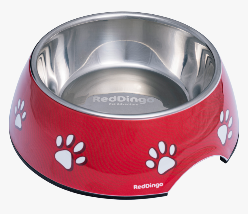 Red Dingo Premium 2 In 1 Dog Bowl - Dog Bowls With Paw Transparent, HD Png Download, Free Download