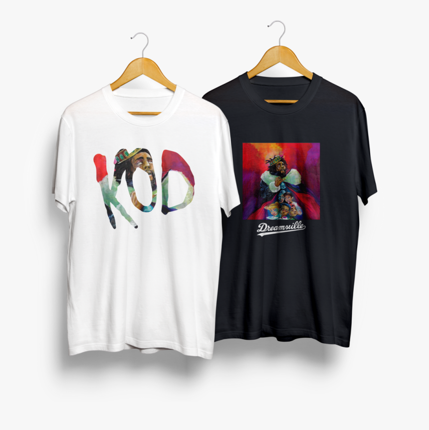 J Cole Black & White T-shirt Combo , Png Download, Transparent Png, Free Download
