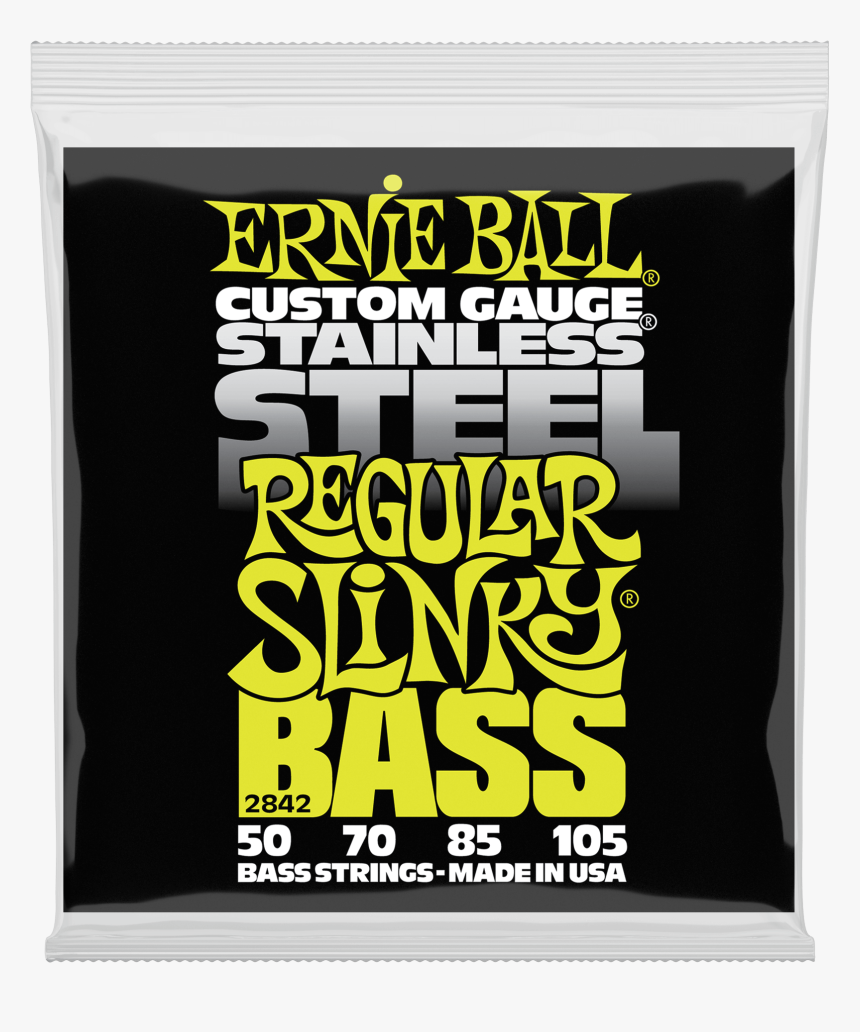 Regular Slinky Stainless Steel Electric Bass Strings - Poster, HD Png Download, Free Download