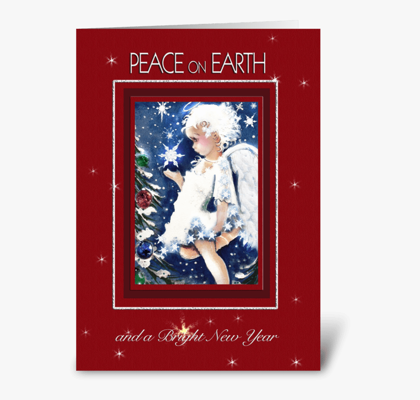 Peace On Earth Angel Greeting Card - Picture Frame, HD Png Download, Free Download