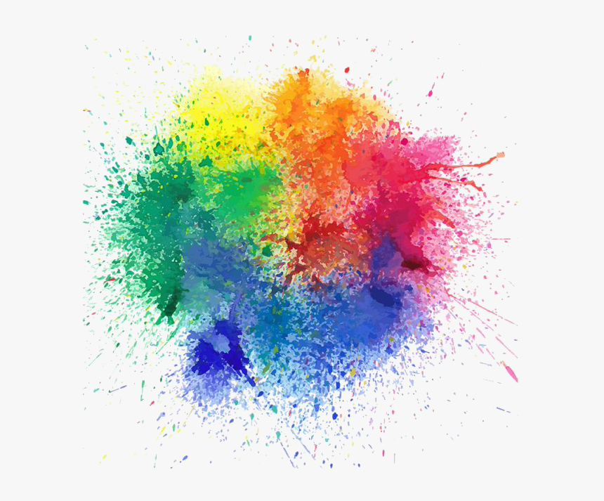 Watercolor Art Png Pic - Transparent Color Splash Png, Png Download, Free Download