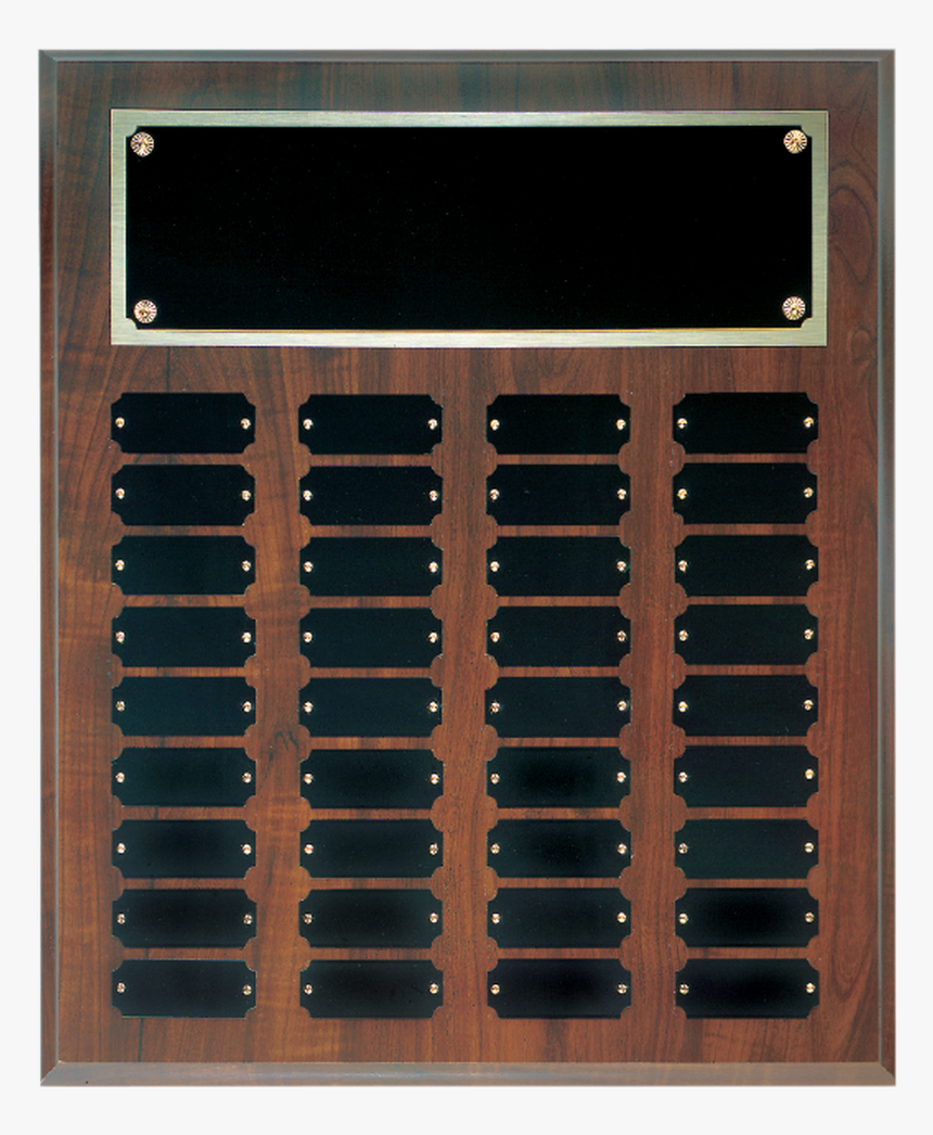 Cherry Finish Perpetual Plaque - Commemorative Plaque, HD Png Download, Free Download