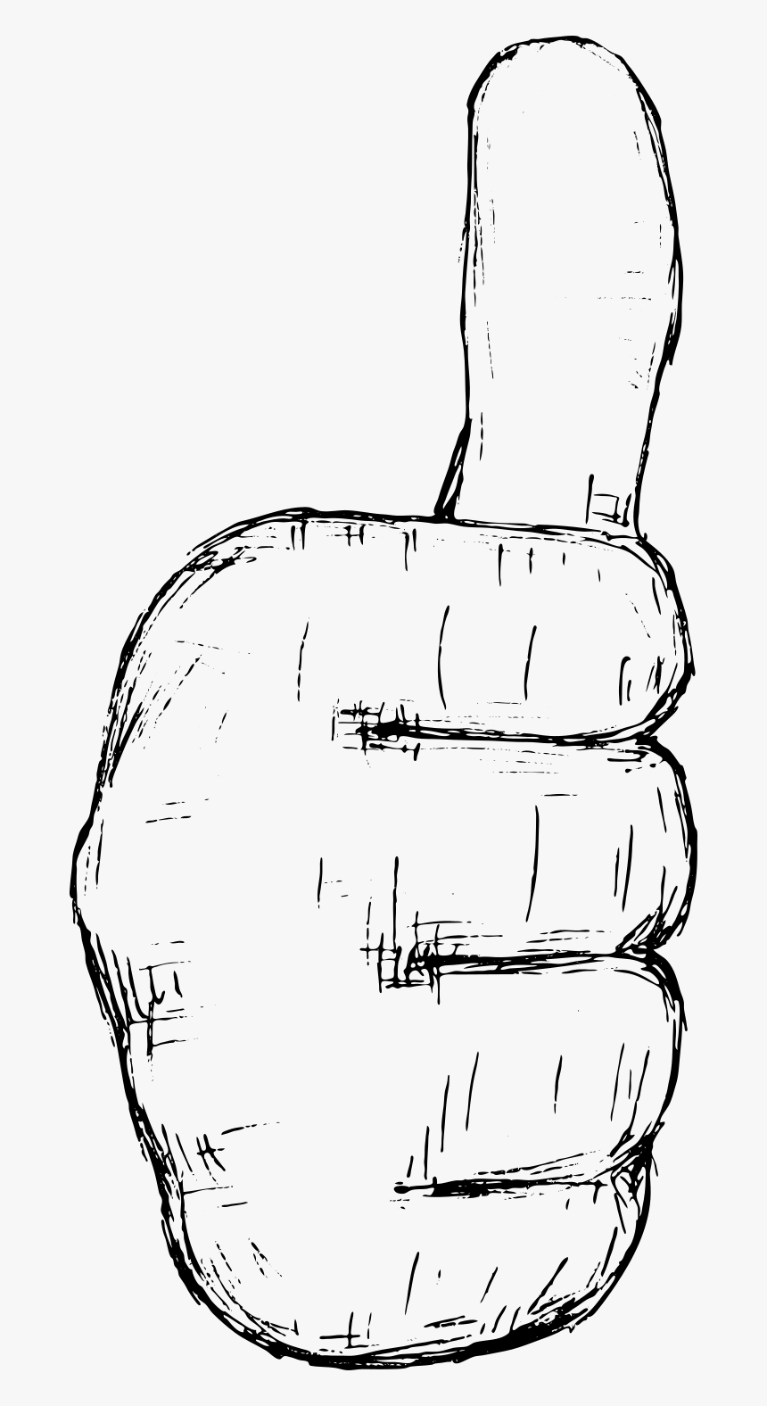 Hand Drawn Hand Gestures Vector 1 1 - Drawing, HD Png Download, Free Download