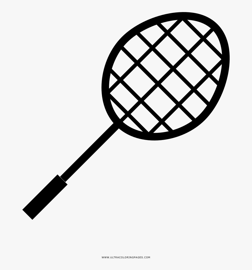 Transparent Badminton Black And White Clipart - Tennis Icon Vector, HD Png Download, Free Download