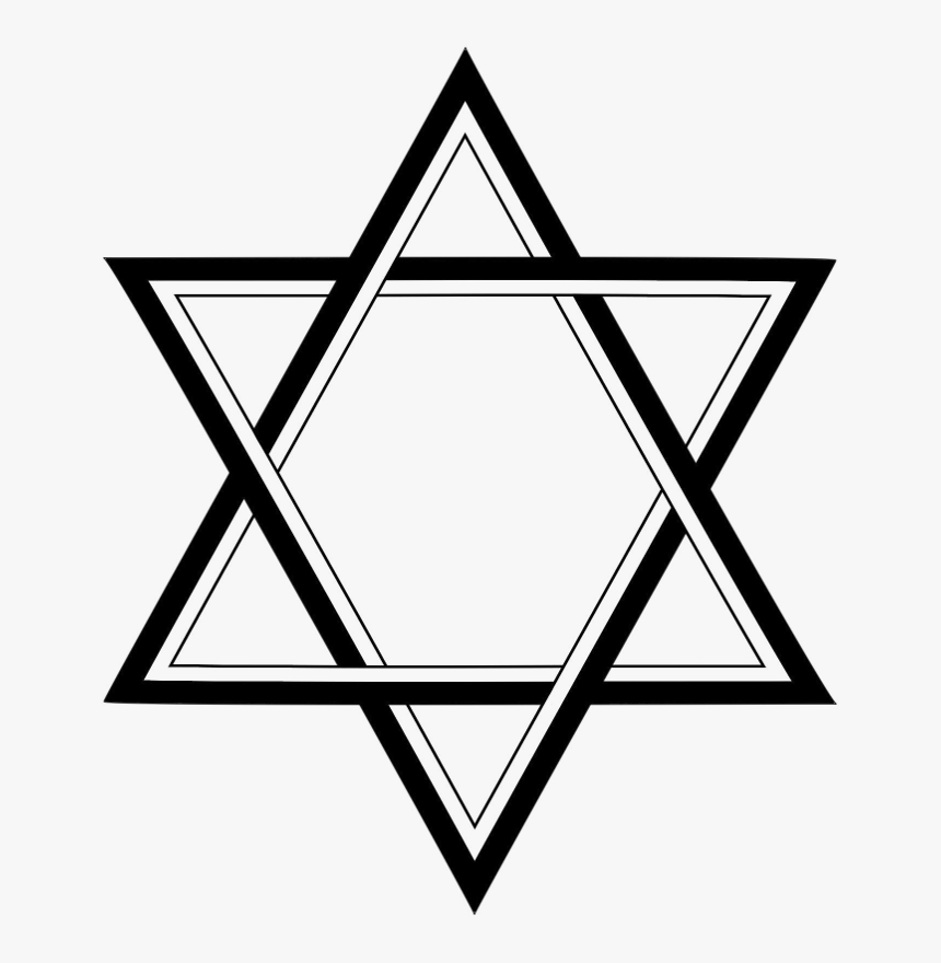 Clipart Star Of David Jpg Black And White Star Of David - Star Of David Clipart Png, Transparent Png, Free Download