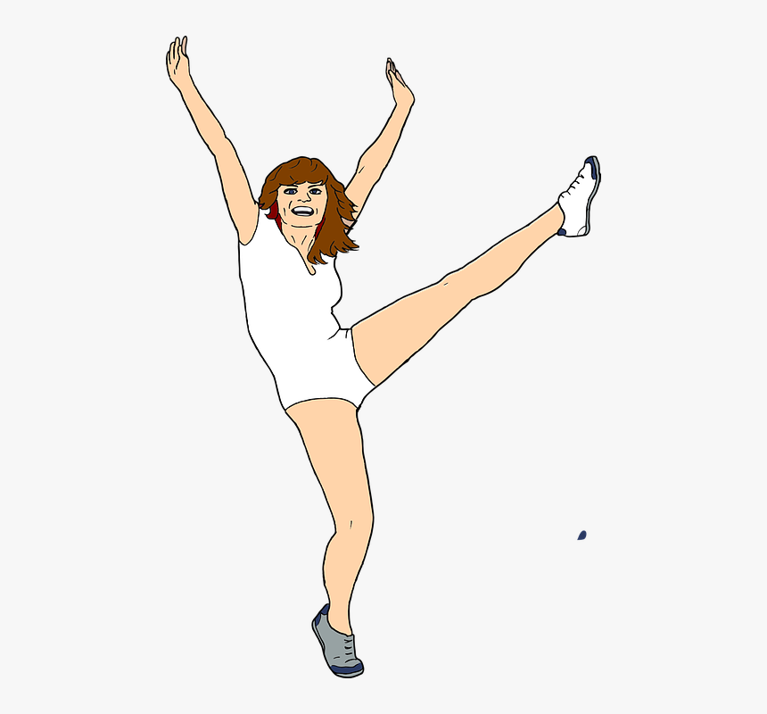 Clipart Woman Aerobic, HD Png Download, Free Download