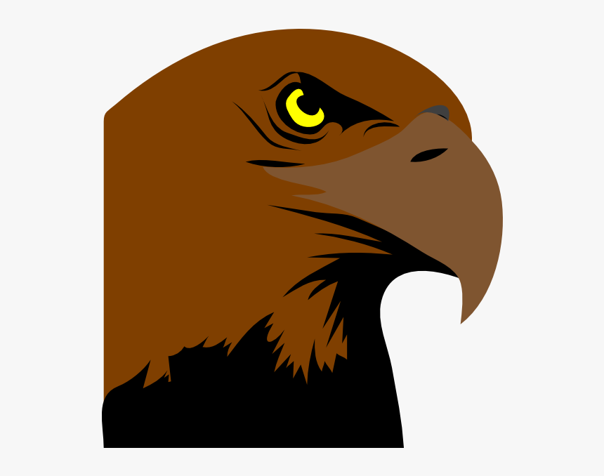 Hawk Head Logo Svg Clip Arts - Bald Eagle Clipart Black And White, HD Png Download, Free Download
