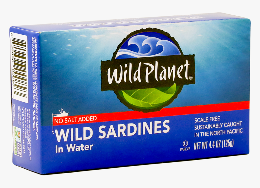 Wild Planet Wild Sardines In Water, - Packaging And Labeling, HD Png Download, Free Download