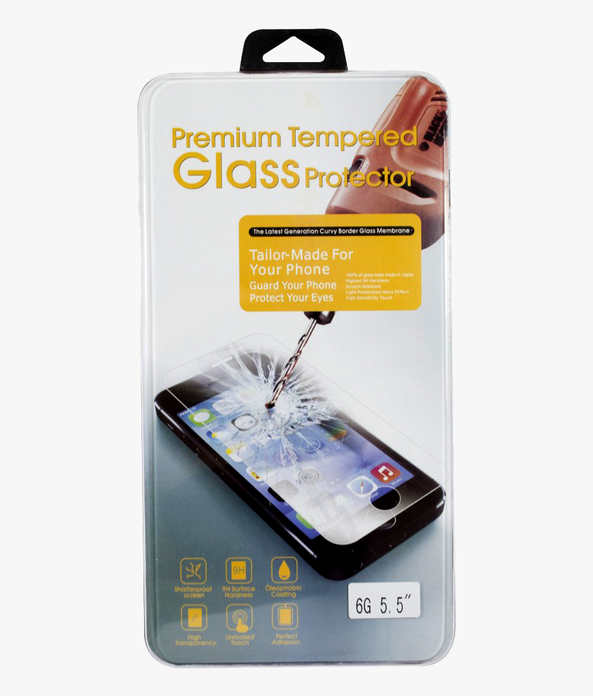 Iphone 6s Plus Tempered Glass Screen Protector - Tempered Glass, HD Png Download, Free Download