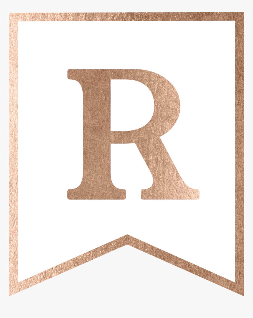 Transparent Nagisa Shiota Png - Letter R Rose Gold, Png Download, Free Download