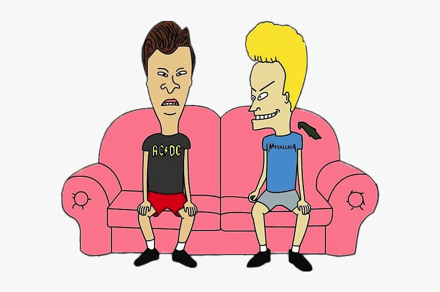 Beavis And Butthead Sitting On The Sofa - Bevis And Buthead, HD Png Download, Free Download