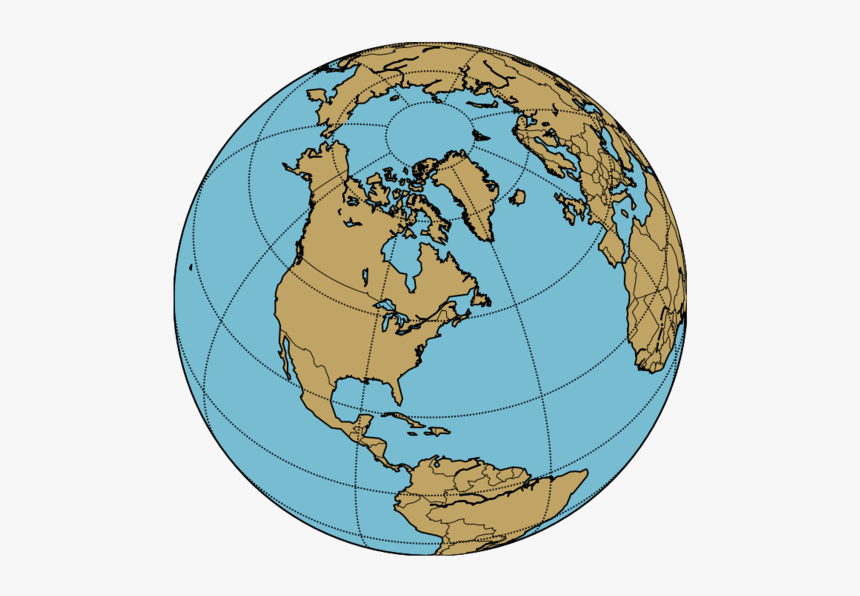 Orthographic Map Example Python - Globe, HD Png Download, Free Download