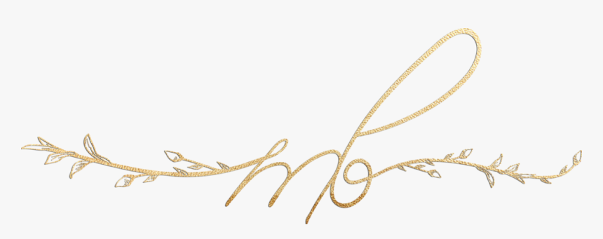 Mary Bielski"s Gold Scripted Logo - Chain, HD Png Download, Free Download