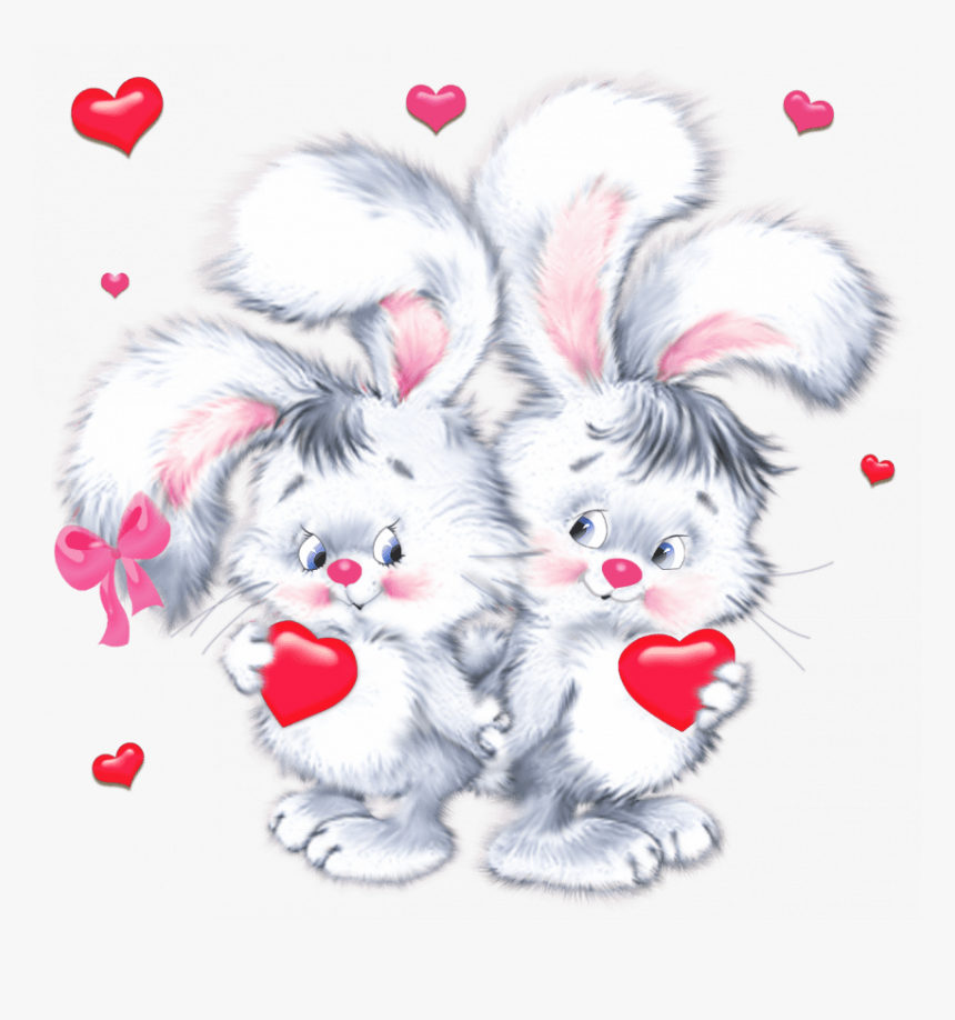 Bunnies With Heart Png Clipa - Ninguém Manda No Sentimento, Transparent Png, Free Download