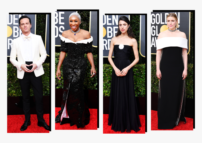 Image May Contain Greta Gerwig Margaret Qualley Andrew - Best Dress Golden Globes 2020, HD Png Download, Free Download