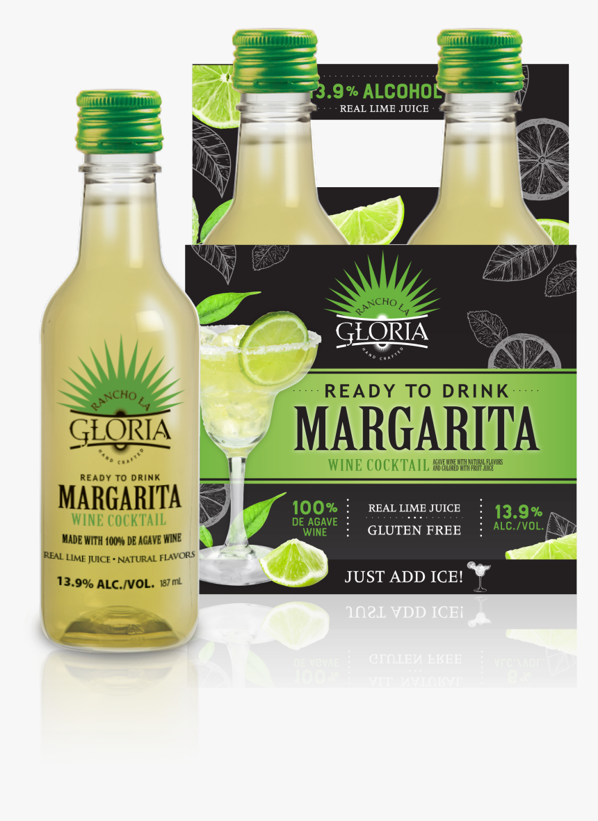 Margarita Wine Cocktail 4 Pack - Rancho La Gloria Margarita 4 Pack, HD Png Download, Free Download