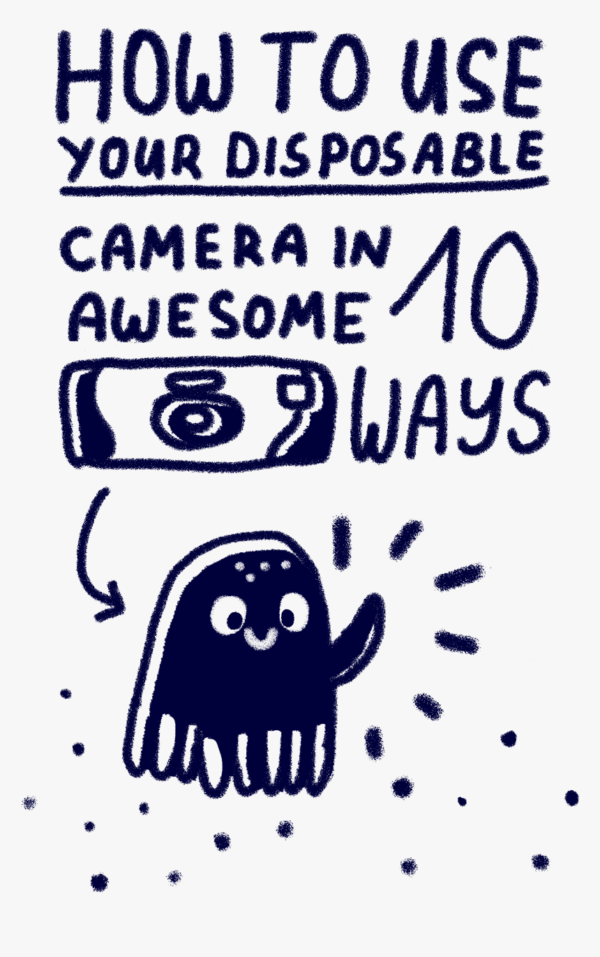 Selected Illustrations For Photojojo"s Disposable Camera - Cartoon, HD Png Download, Free Download