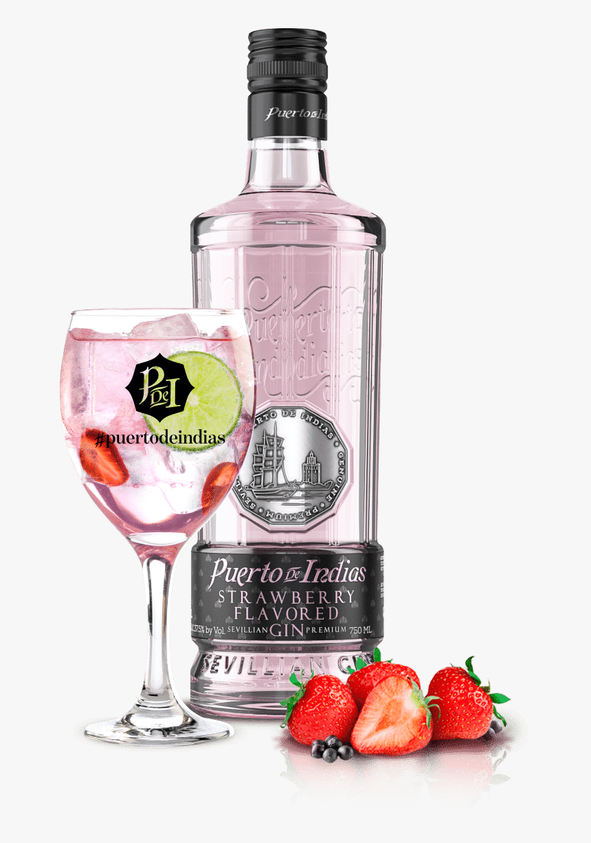 Puerto De Indias Strawberry Gin Tonic, HD Png Download, Free Download