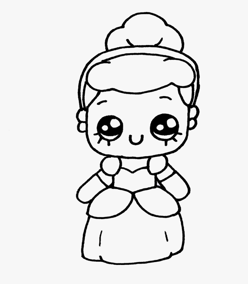 Colorear Dibujos Kawaii Dibujos Par Colorear Dibujando - Dibujos Para  Colorear Kawaii, HD Png Download - kindpng