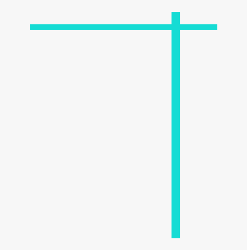 New Cyan Color Transparent Border Png For Photos - Cross, Png Download, Free Download