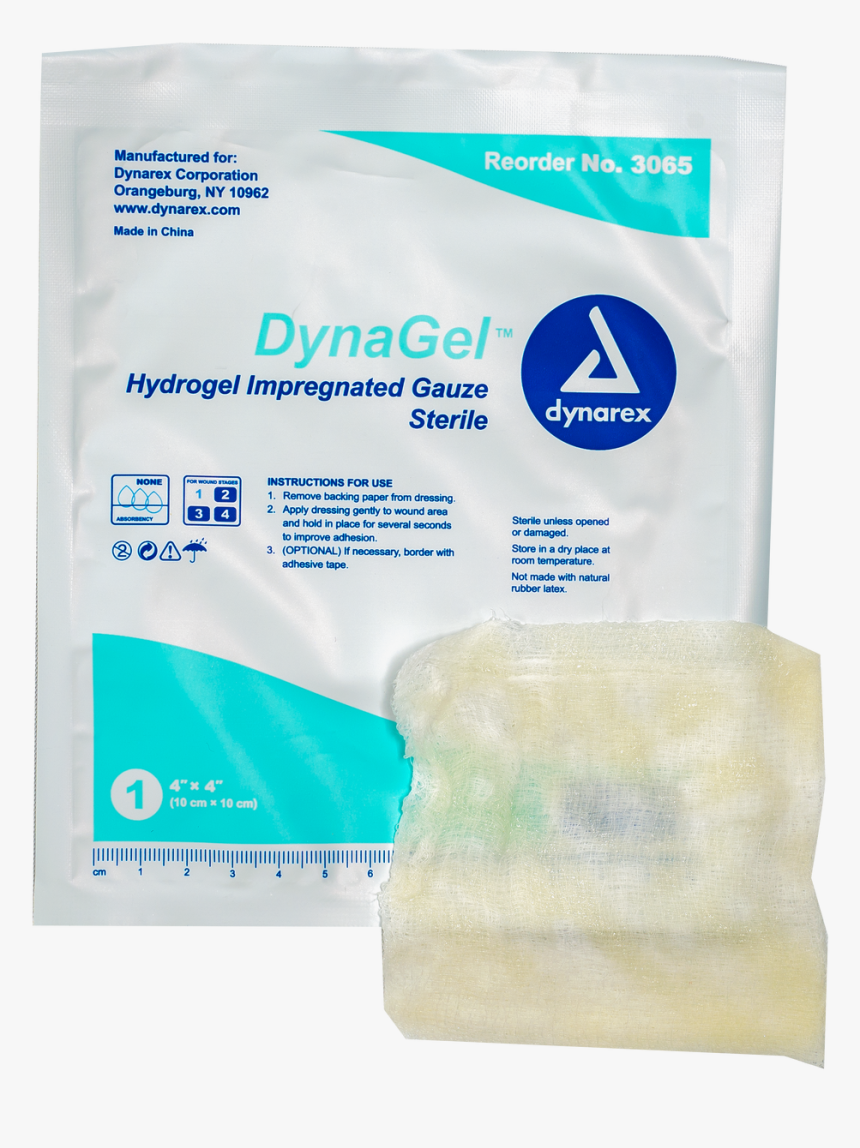 Dynagel Hydrogel Impregnated Gauze Dressing - Dynarex Cotton Tipped Applicators, HD Png Download, Free Download