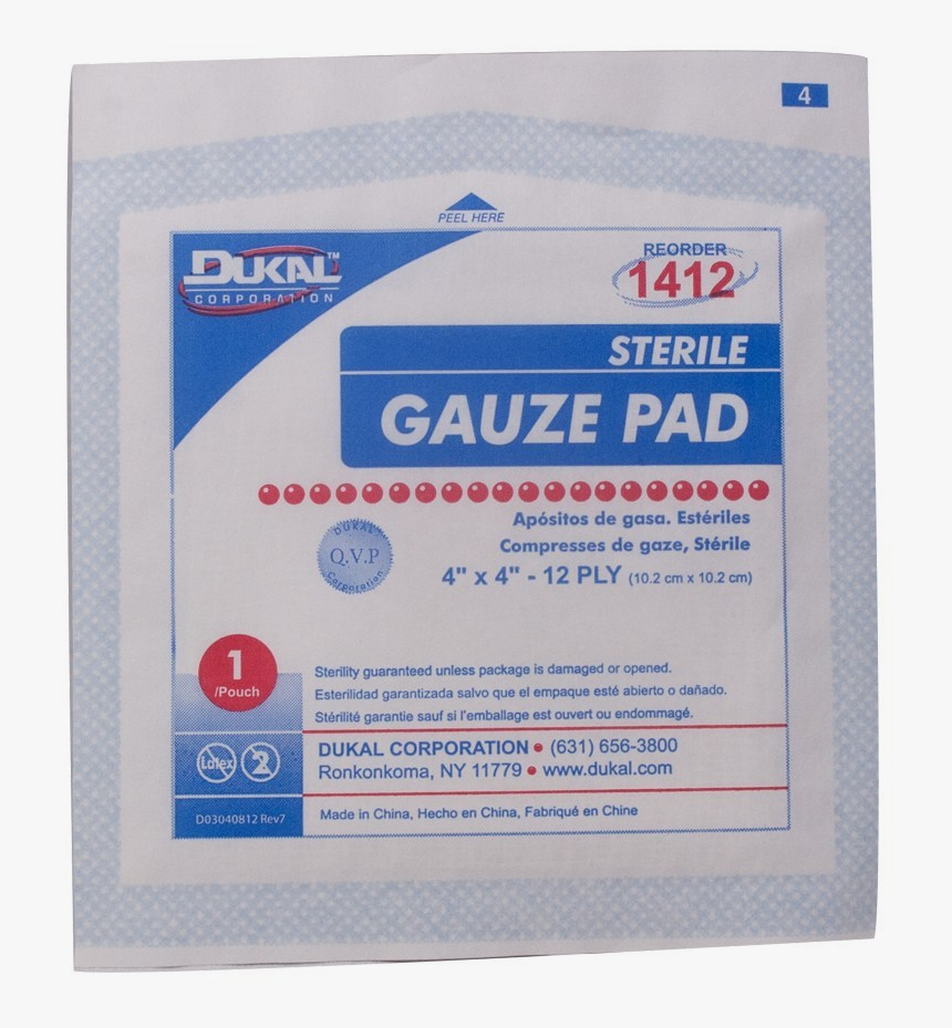 Sterile Gauze Pads - Gauze Pad, HD Png Download, Free Download