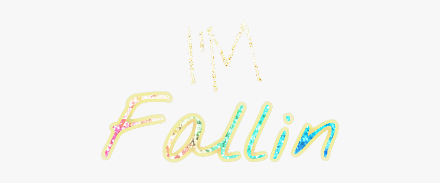 #hellofall #fall #fallin #glitter #gold - Calligraphy, HD Png Download, Free Download