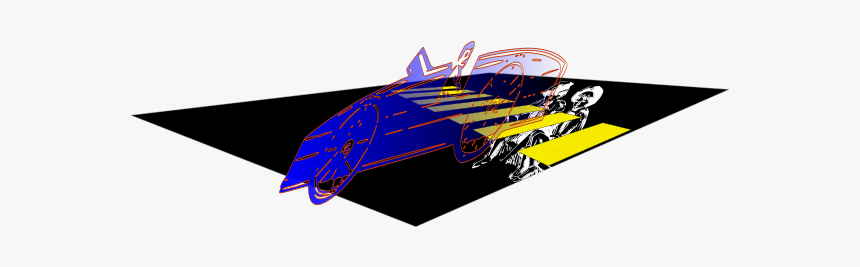 Car Over Two Children On A Zebra Crossing - Stealth Aircraft, HD Png Download, Free Download