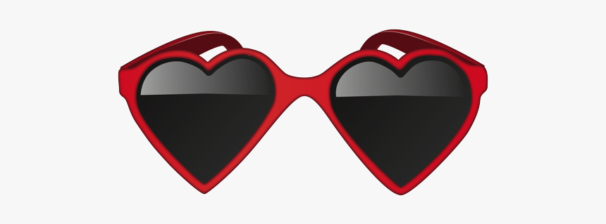 Occhiali A Cuore Rossi, HD Png Download, Free Download
