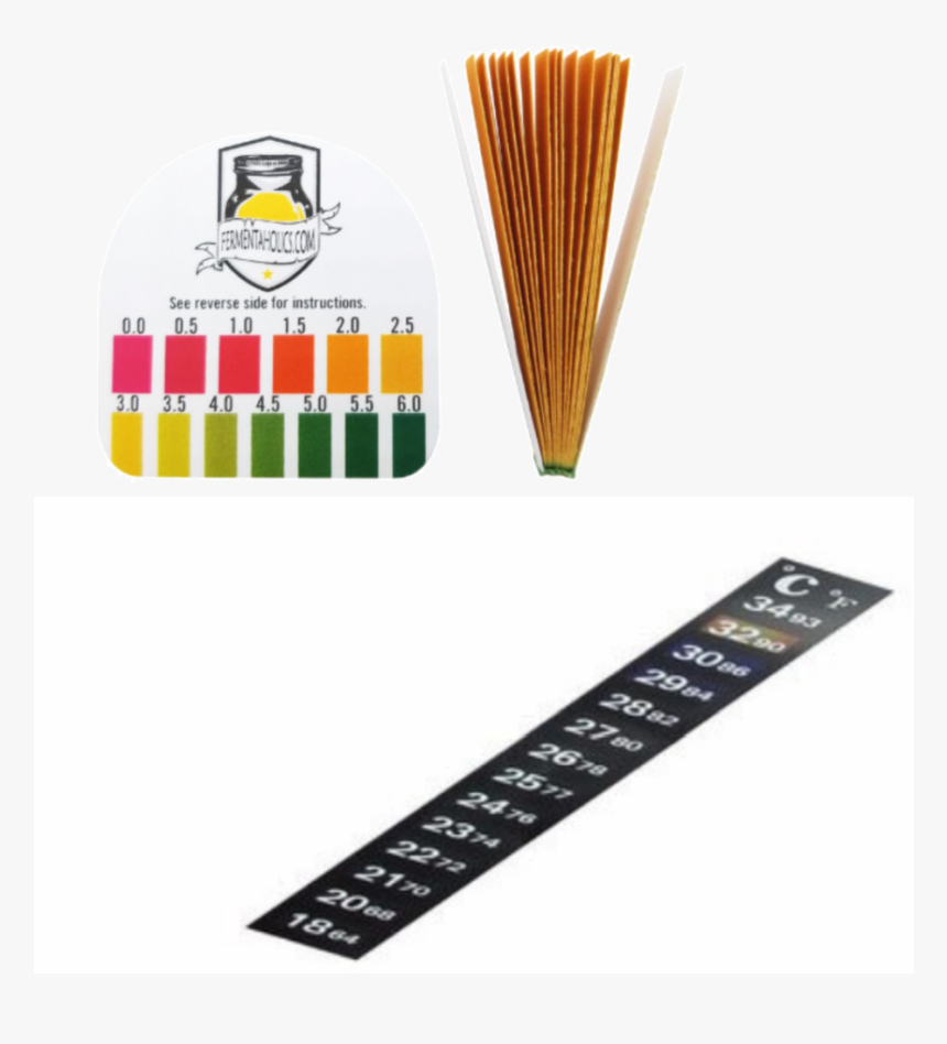 Kombucha Temperature Strips And Ph Strips Combo Pack - Label, HD Png Download, Free Download