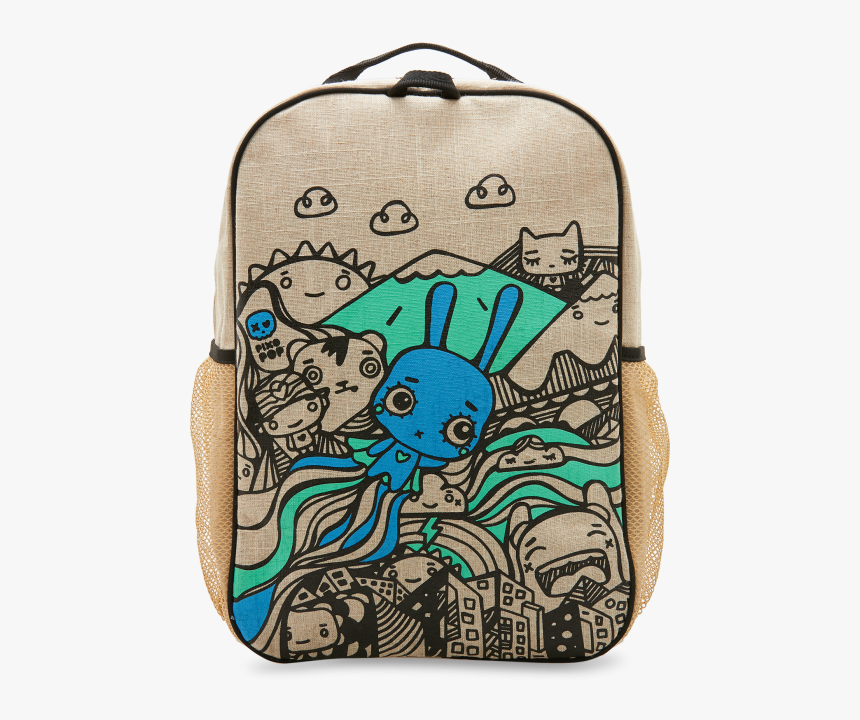 Black Pixopop Flying Stitch Bunny Grade School Backpack - Soyoung, HD Png Download, Free Download