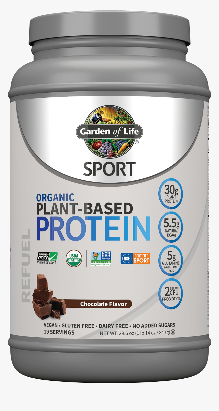 658010119412 - Garden Of Life Sport Organic Plant Based Protein Powder, HD Png Download, Free Download