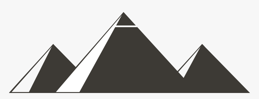 Piramide Del Sol Png - Egypt Pyramid Clipart Black And White, Transparent Png, Free Download