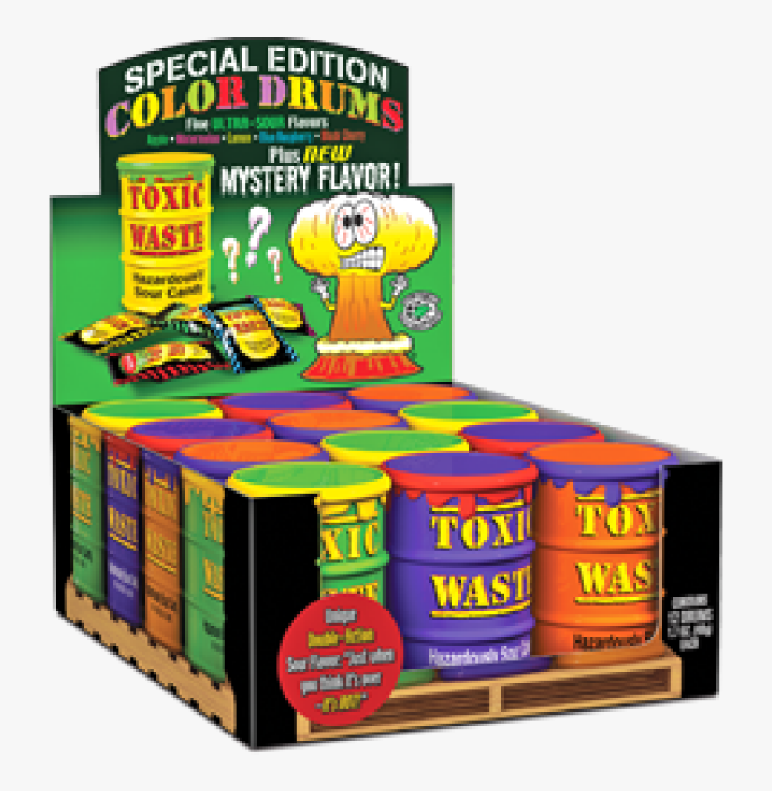 Toxic Waste Candy Drums , Png Download - Toxic Waste Candy Flavors, Transparent Png, Free Download
