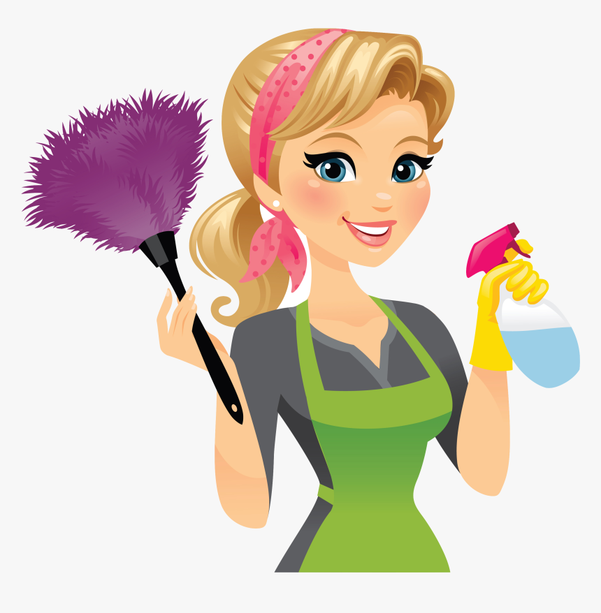 Clipart Stock Maid Service Cleaning Clip Art Transprent - Free Clipart Cleaning Lady, HD Png Download, Free Download