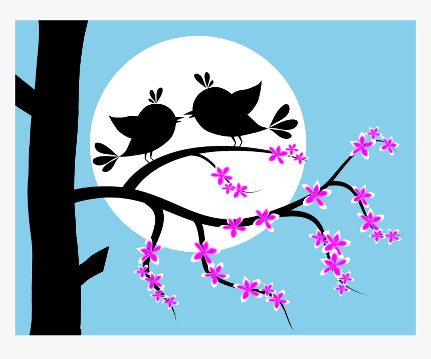 Gpy, Flowers And Birds, Png V - Birds, Transparent Png, Free Download
