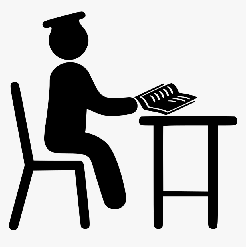 Studying On Desk I - Studying Icon Png, Transparent Png, Free Download