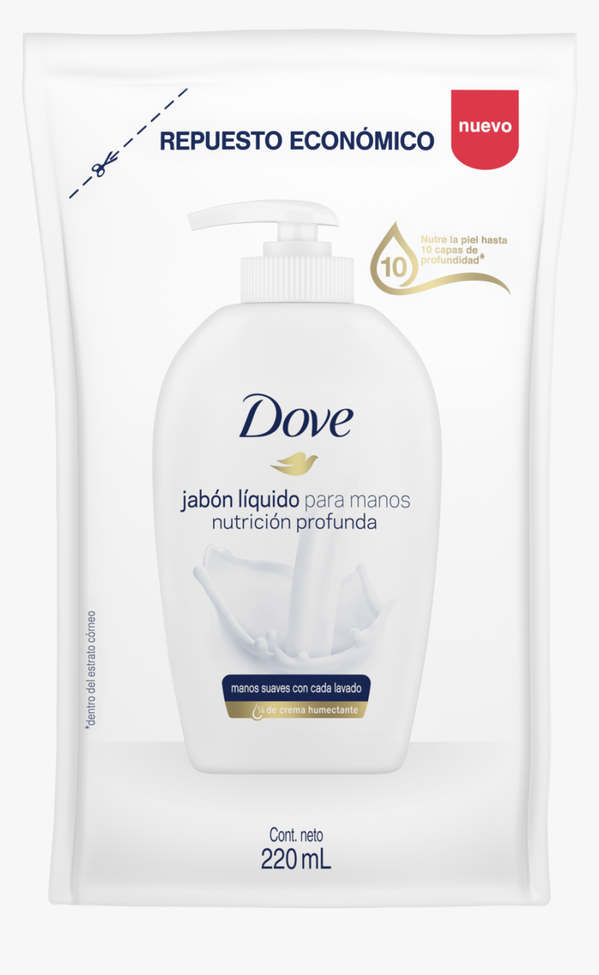 Refill Jabón Líquido Para Las Manos Dove Nutrición - Dove Lotion, HD Png Download, Free Download