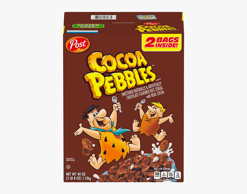 Post Cocoa Pebbles Chocolate Flavored Rice Cereal With - Cocoa Pebbles Cereal, HD Png Download, Free Download