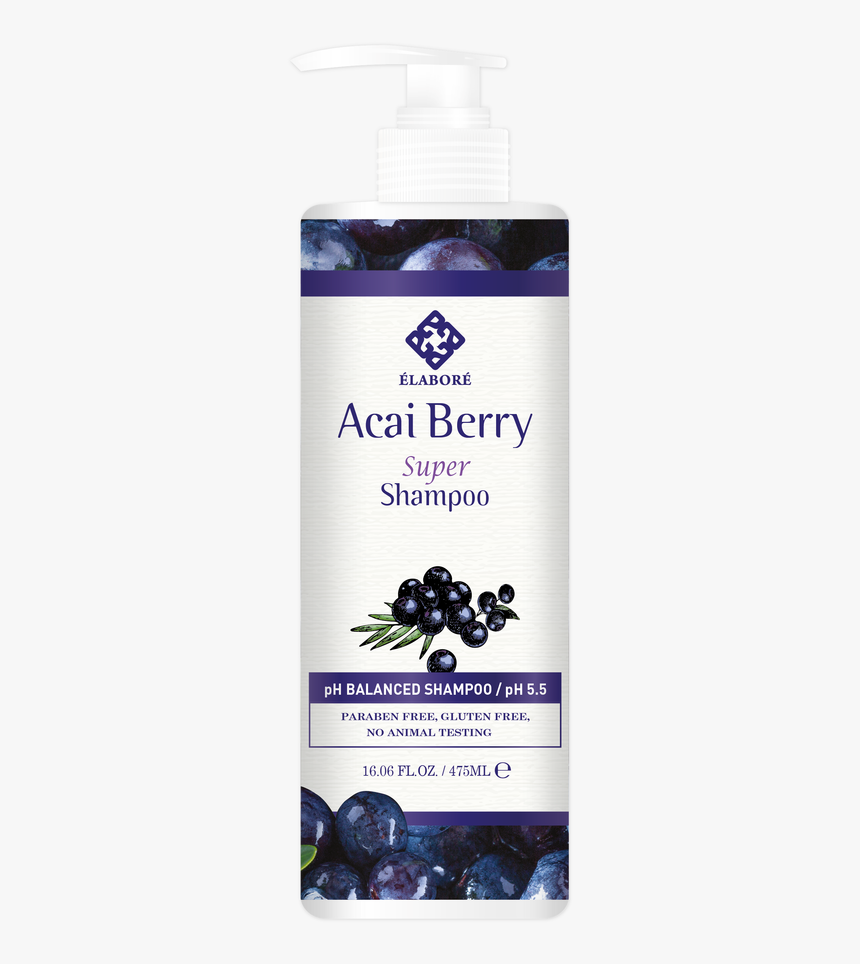 Elabore Acai Berry Super Shampoo - Bilberry, HD Png Download, Free Download