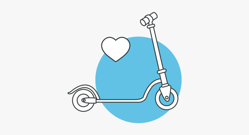 Scooter Heart-03, HD Png Download, Free Download