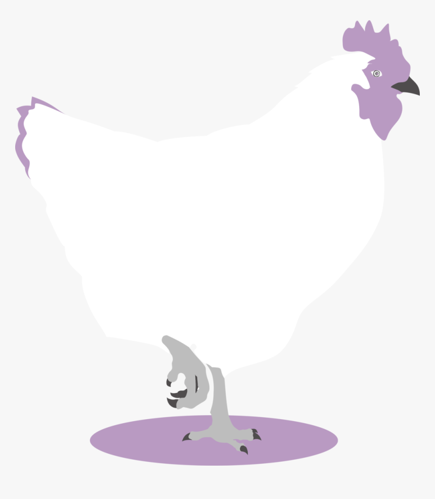 Just Purple Chicken - Rooster, HD Png Download, Free Download