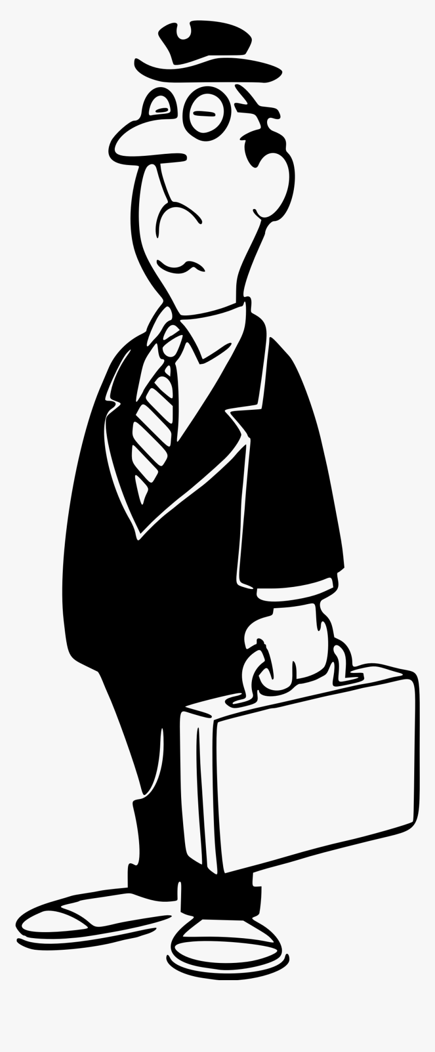 Transparent Businessman Clipart Png - Businessman Clipart Black And White, Png Download, Free Download