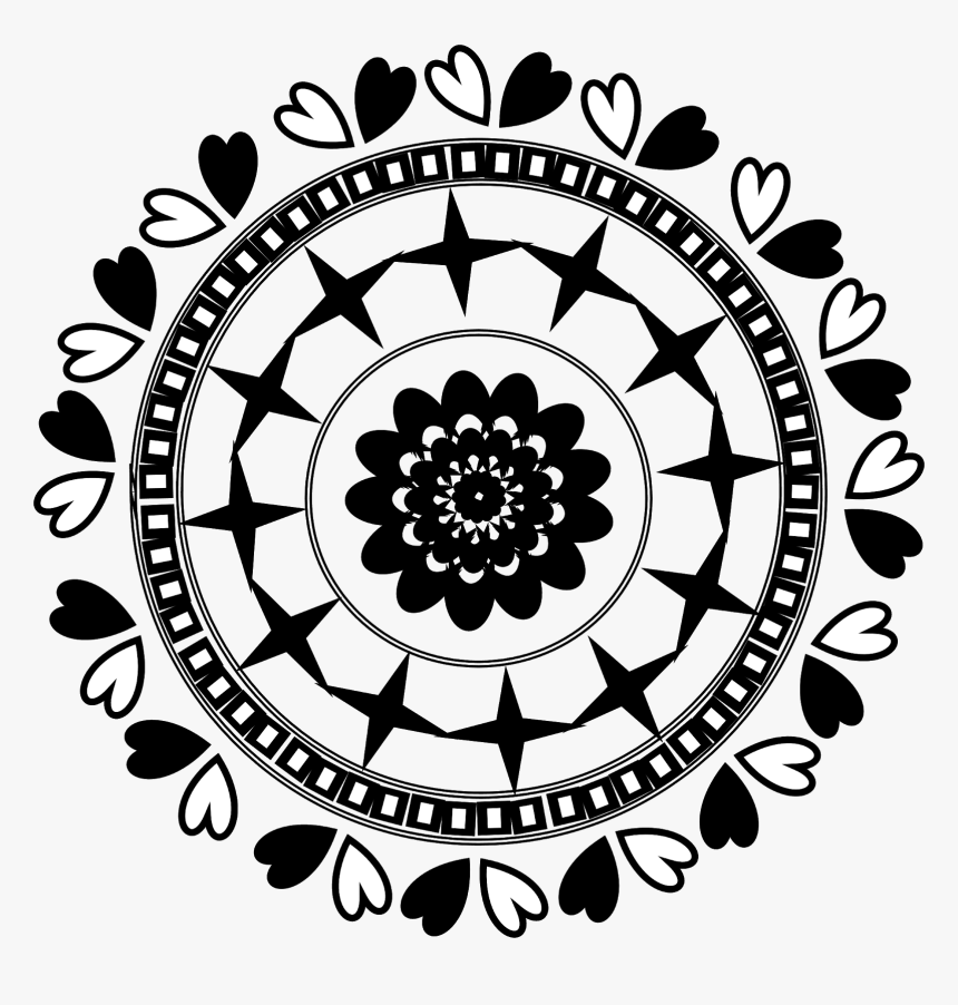 Mandala Flower Clipart Clip Art Library Stock Mandala - Visual Arts, HD Png Download, Free Download