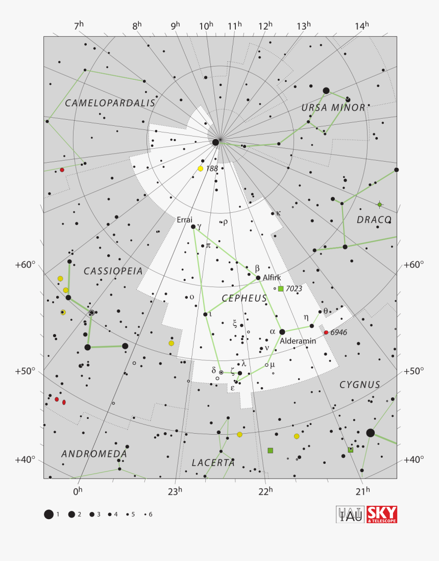 Cepheus Star Chart, HD Png Download, Free Download