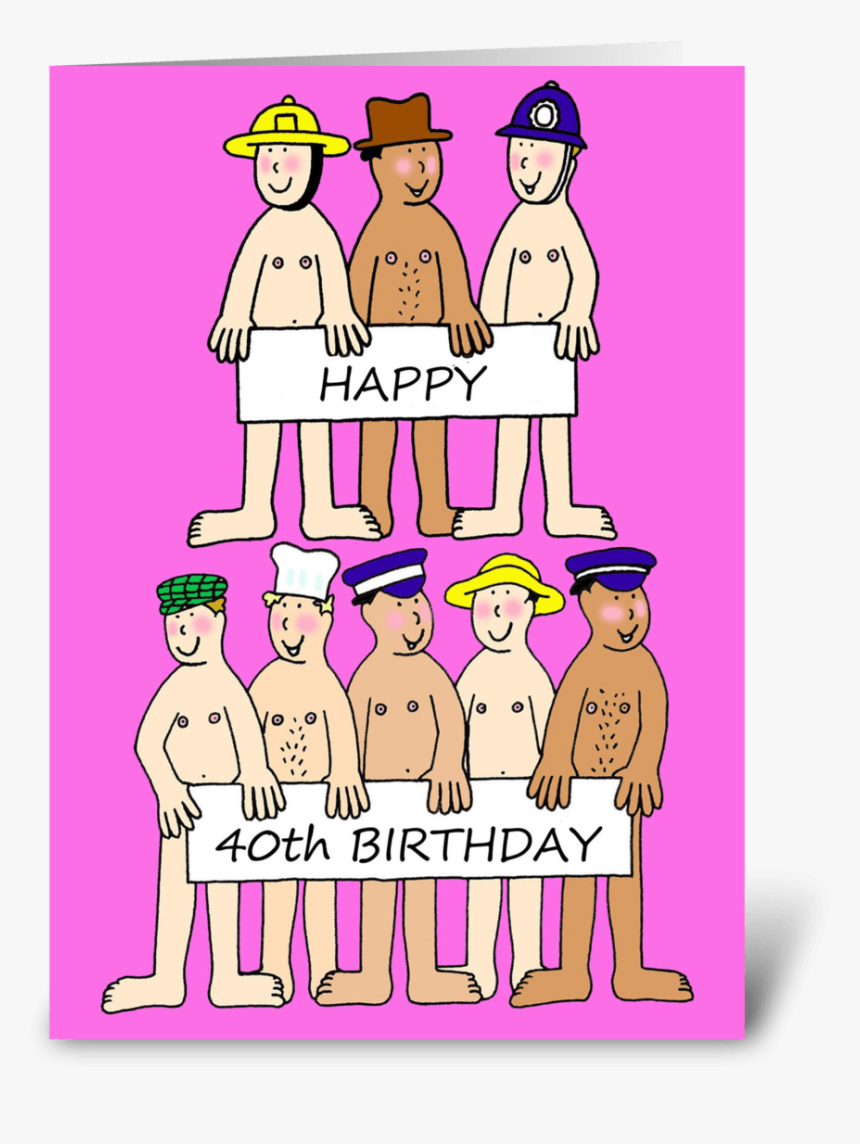 Naked Men Happy Birthday