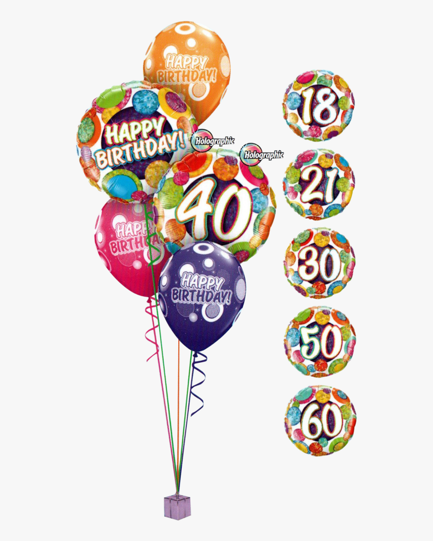 40th Birthday Balloons Classic - Balloon, HD Png Download, Free Download