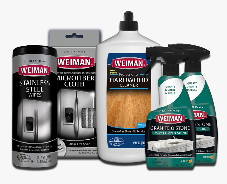 Granite, Stainless & Hardwood Cleaning Kit - Weiman, HD Png Download, Free Download