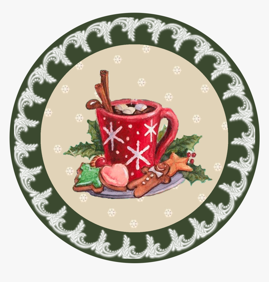Christmas Berries For Decoupage Clipart , Png Download - Imagens Navidad Decoupage Redondos, Transparent Png, Free Download
