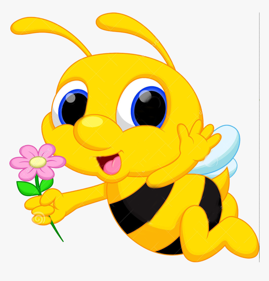 Transparent Bumble Bee Clip Art - Clip Art Cute Bee, HD Png Download, Free Download